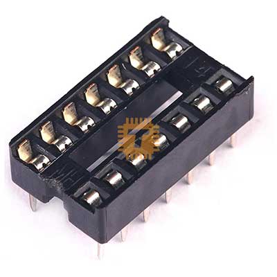 14-pin Normal IC Base 2.54mm (HE0015)