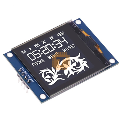 1.5 inch 128x128 OLED Shield Screen Module White 4-Pin for Raspberry Pi STM32 Arduino (DM0051)