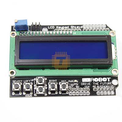 1602 16x2 LCD Keypad Shield Module for Arduino (MD0088)