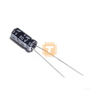 1uF 50V Electrolytic Capacitor THT (CA0121)