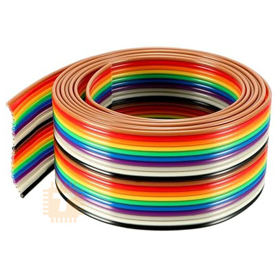 20 Core Multi Colour IDC Flat Wire Ribbon per Meter (TA1159)