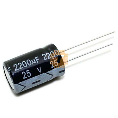 2200uF 25V Electrolytic Capacitor THT (CA0129)