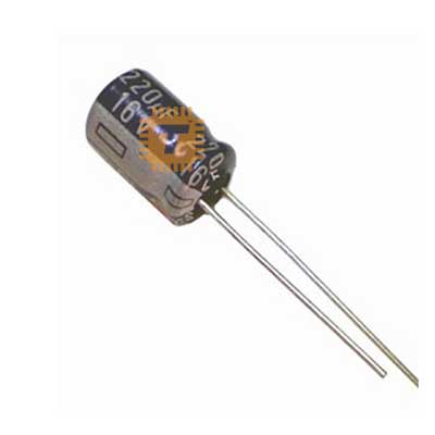 220uF 16V Electrolytic Capacitor THT (CA0054)