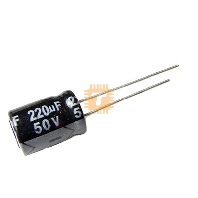 220uF 50V Electrolytic Capacitor THT (CA0125)