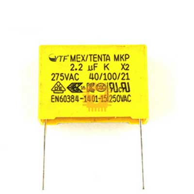 225K 2.2uF 275VAC X2 Grade Capacitor (High Quality) THT (CA0051)