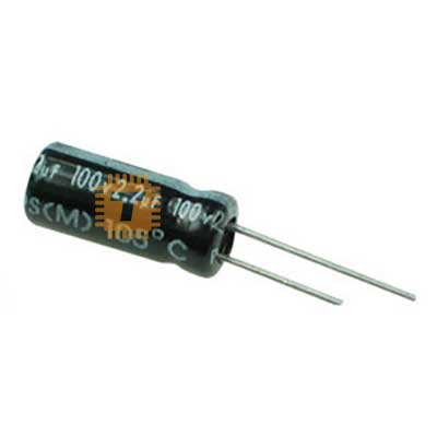 2.2uF 100V Electrolytic Capacitor THT (CA0111)