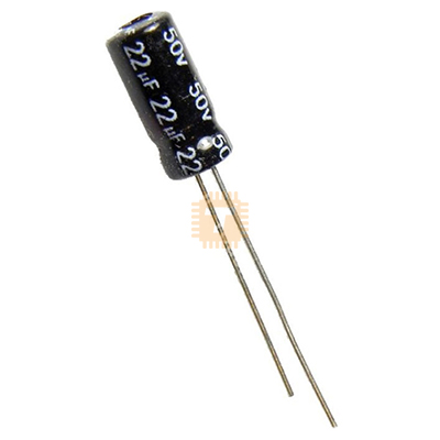 22uF 50V Electrolytic Capacitor THT (CA0063)