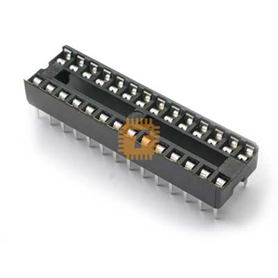 28-pin Normal IC Base 2.5mm (HE0021)