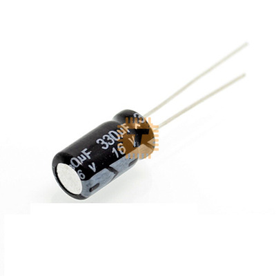 330uF 16V Electrolytic Capacitor THT (CA0126)