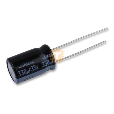 330uF 35V Electrolytic Capacitor THT (CA0160)