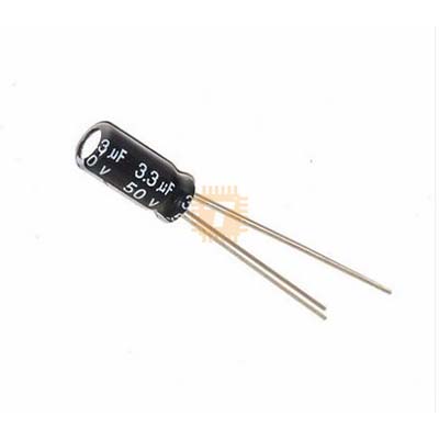 3.3uF 50V Electrolytic Capacitor THT (CA0158)