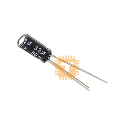 3.3uF 50V Electrolytic Capacitor THT (CA0158)