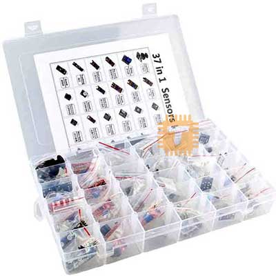 37 in 1 Sensor Kit for Arduino (With plastic case) (MD0156)