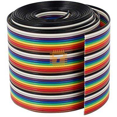 40 Core Multi Colour IDC Flat Wire Ribbon per Meter (TA0068)