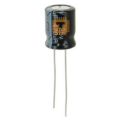 470uF 25V Electrolytic Capacitor THT (CA0075)