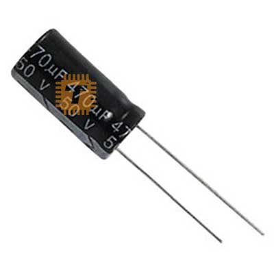 470uF 50V Electrolytic Capacitor THT (CA0052)