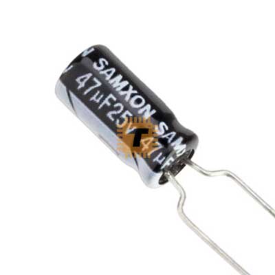 47uF 25V Electrolytic Capacitor THT (CA0005)