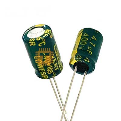 4.7uF 400V Electrolytic Capacitor THT (CA0099)