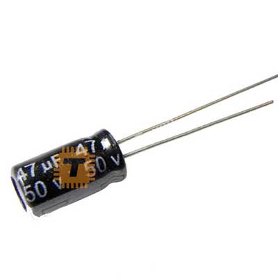 47uF 50V Electrolytic Capacitor THT (CA0031)