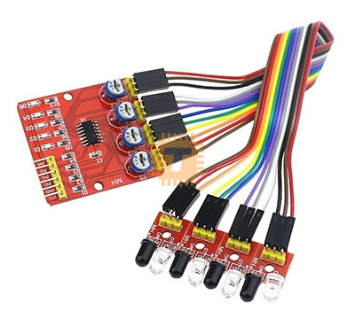 4-Bit Line Hunting Sensor Follower Module for Arduino (MD0540)