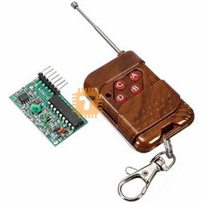 4-Channel 433MHz Wireless RF Remote Controller (with receiver) (MD0279)