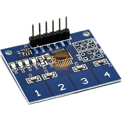 4x1 4-Channel Digital Capacitive Touch Sensor Module (MD0103)