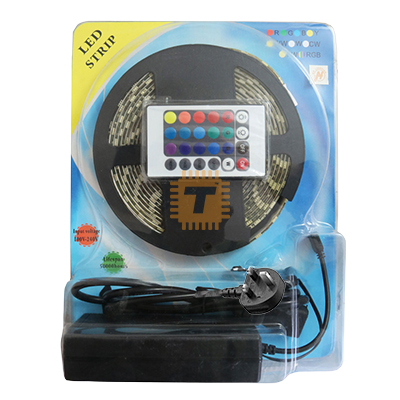 5050 RGB LED Strip 5m with Power Adapter (LE0001)