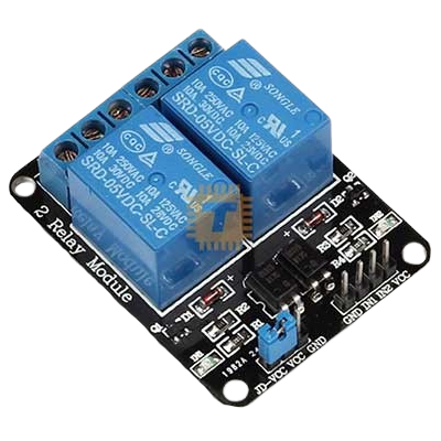 5VDC 2 Way 2 Channel Relay Module (Songle) With Coupling Protection (MD0084)