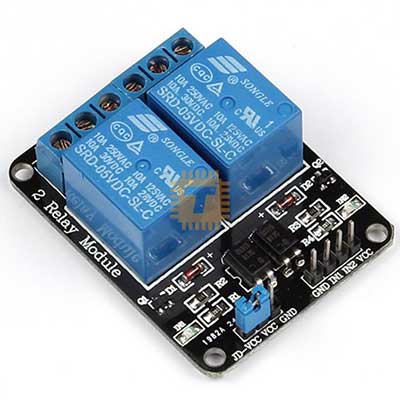 5VDC 2 Way 2 Channel Relay Module With Coupling Protection (MD0084)