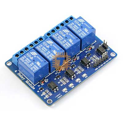 5VDC 4 Way 4 Channel Relay Module With Coupling Protection (MD0083)