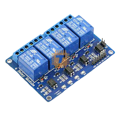 5VDC 4 Way 4 Channel Relay Module With Coupling Protection (MD0083)