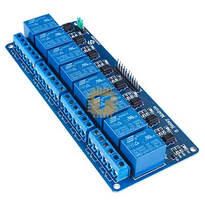 5VDC 8 Way 8 Channel Relay Module With Coupling Protection (MD0027)