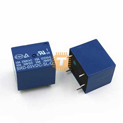 5VDC Miniature Relay 10A 250VAC / 10A 30VDC (RL0002)