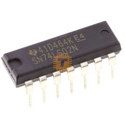 74LS02 NOR Gate 4-channel 2-inputs (74HC02) PDIP-14 (IC0086)