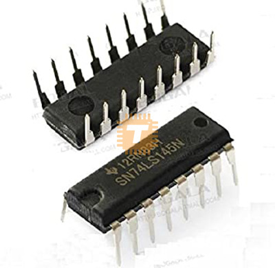 74LS145 1-of-10 Decoder/Driver Open Collector (74HC145) PDIP-16 (IC0278)