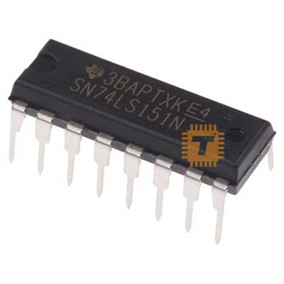 74LS151 8-Line To 1-Line Data Selector/Multiplexer (74HC151) PDIP-16 (IC0178)