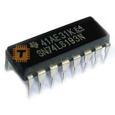 74LS193 Synchronous Up Down Decade Counter (74LS193) DIP-16 (IC0087)