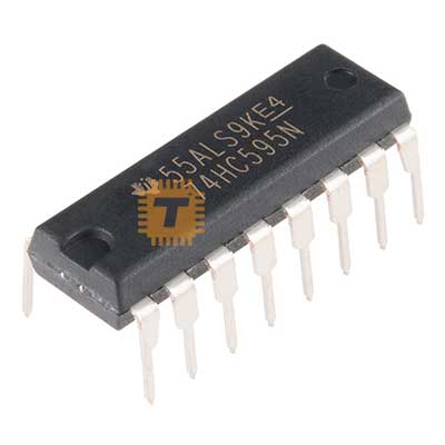 74LS595 8-bit Shift Register (74HC595) PDIP-16 (IC0136)