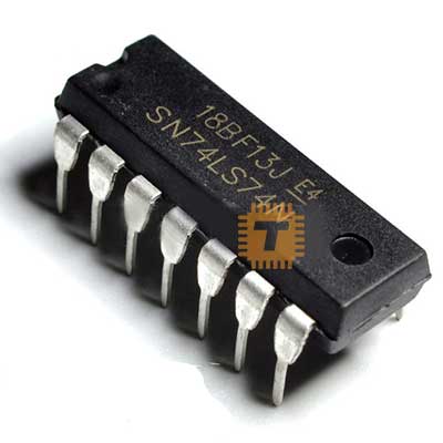 74LS74 Dual Positive Edge-triggered D Flip-flop (74HC74) DIP-14 (IC0077)