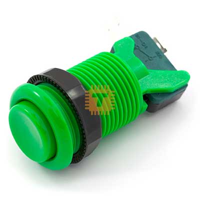 Arcade Push Button Green 28mm (BU0046)