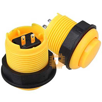 Arcade Push Button Yellow 28mm (BU0040)