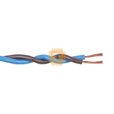 Blue-Brown Twisted Twin TT Cable Per Meter (TA0262)