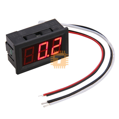 C27D Digital Ammeter 0-10A DC LED Display Panel Mount (TA0092)