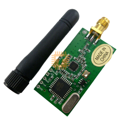CC1101 Wireless Transceiver Module with SMA Antenna 433MHz RS232 (MD0081)
