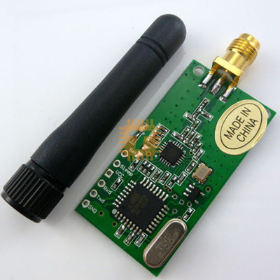 CC1101 Wireless Transceiver Module with SMA Antenna 433MHz RS232 (MD0081)