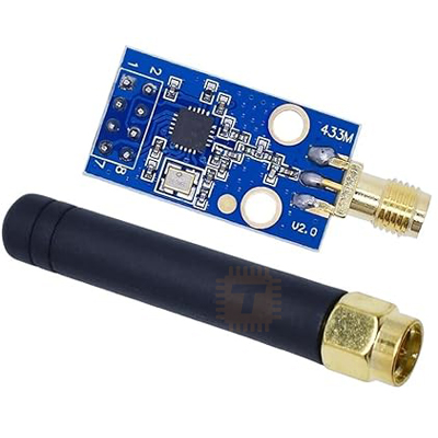 CC1101 Wireless Transceiver Module with SMA Antenna 433MHz RS232 (MD0081)
