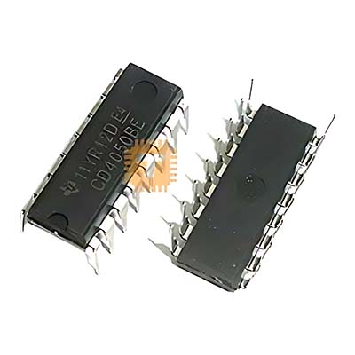 CD4050B CMOS Hex Non-Inverting Buffer Converter (IC0160)