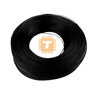 Circuit Wire Black 100m Full Role (Tin Plated Copper - Good Quality) (TA0557)