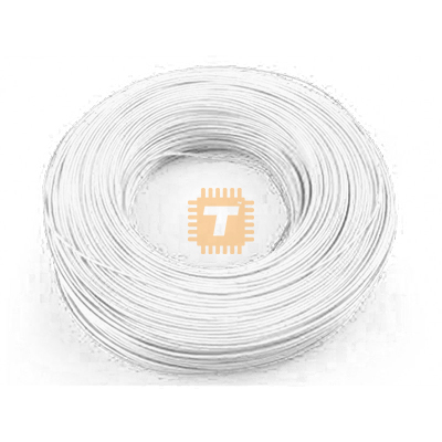 Circuit Wire White 100m Full Role (Tin Plated Copper - Good Quality) (TA0558)