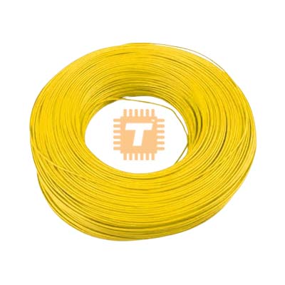 Circuit Wire Yellow 100m Full Role (Tin Plated Copper - Good Quality) (TA0560)
